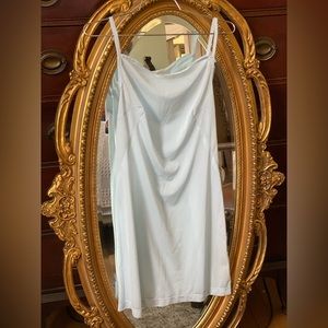 Powder blue Opening Ceremony semi-sheer spaghetti strap dress